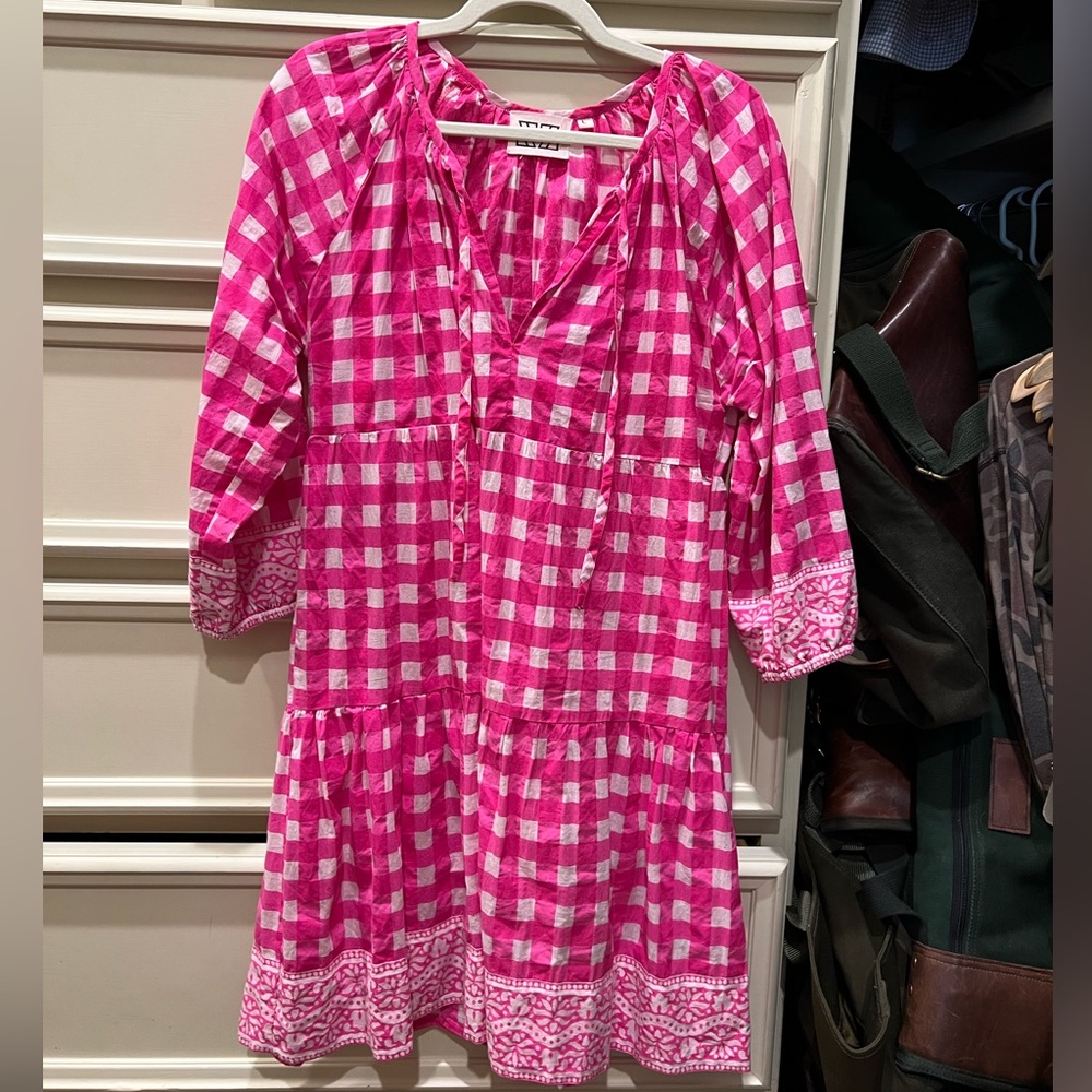 Tuckernuck hot pink dress, size large